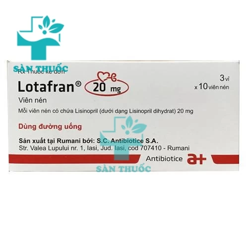 Lotafran 20mg Antibiotice - Thuốc trị tăng huyết áp của Rumania