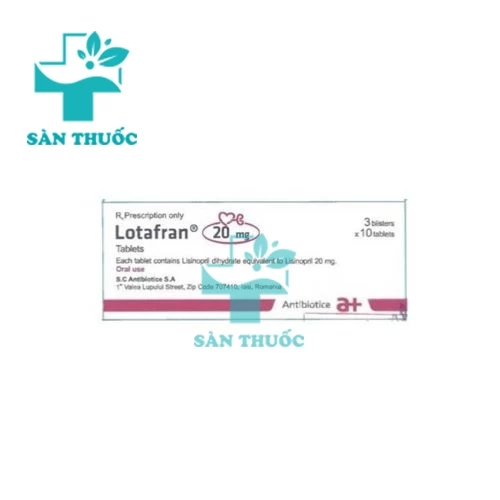 Lotafran 20mg Antibiotice - Thuốc trị tăng huyết áp của Rumania