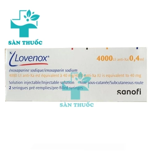 Lovenox 4000UI/0,4ml - Thuốc trị thuyên tắc huyết khối tĩnh mạch