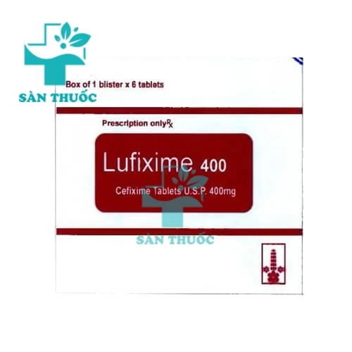 Lufixime 400 Lupin - Thuốc điều trị nhiễm khuẩn của Ấn Độ