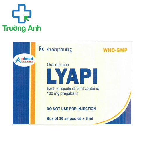 Lyapi 100mg/5ml (ống) - Thuốc điều trị đau thần kinh hiệu quả 