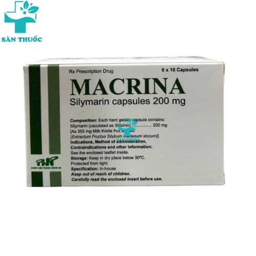 Macrina 200mg - Silymarin 200mg PMP28