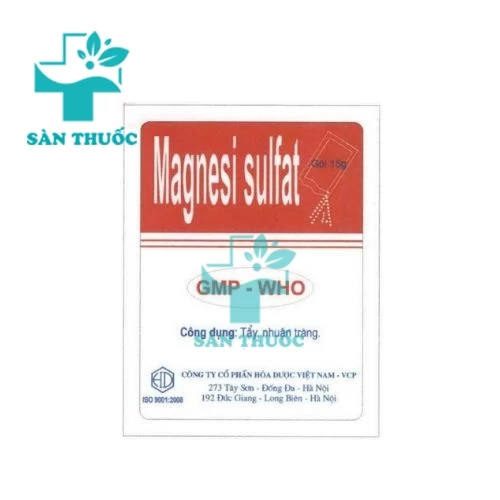 Magnesi sulfat Hóa Dược (Hộp 50 gói) - Thuốc nhuận tràng hiệu quả