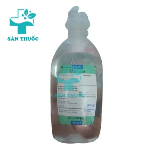 Mannitol 250ml Fresenius Kabi Bidiphar - Dịch truyền phòng ngừa suy thận