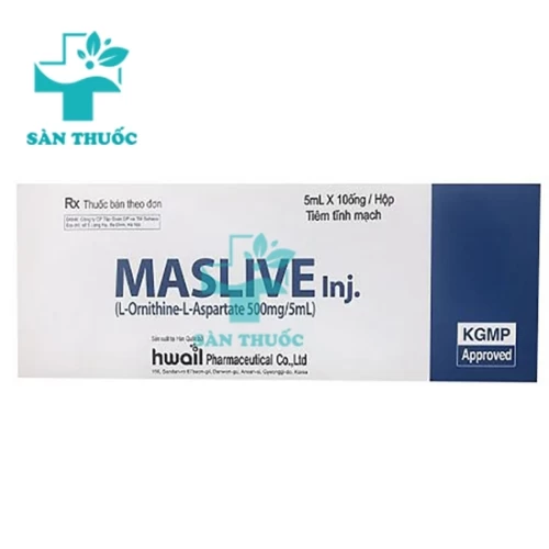 Maslive Inj.500mg/5ml - Thuốc điều trị viêm gan, xơ gan hiệu quả của Hàn Quốc