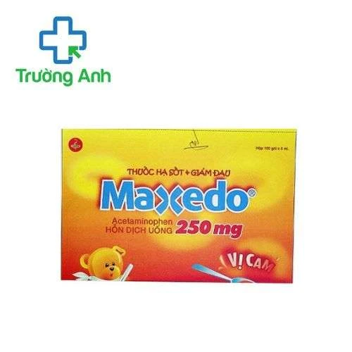 Maxedo 250mg/5ml United International Pharma - Hạ sốt, giảm đau do viêm amidan