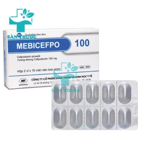 Mebicefpo 100 Mebiphar - Thuốc điều trị nhiễm khuẩn nhẹ