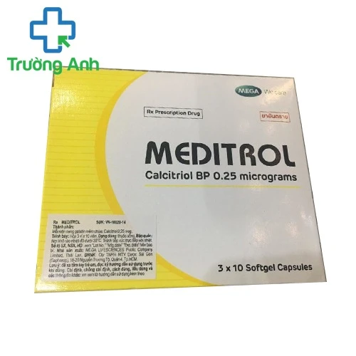 Meditrol 0,25mcg Mega - Thuốc điều trị bệnh loãng xương hiệu quả