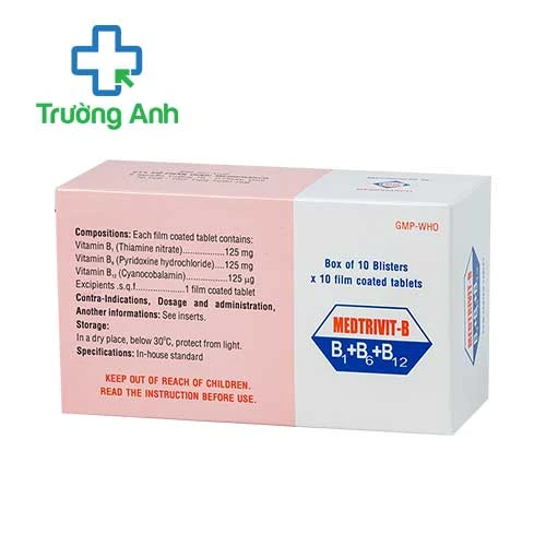 Medtrivit - B Medipharco - Hỗ trợ điều trị thiếu Vitamin nhóm B