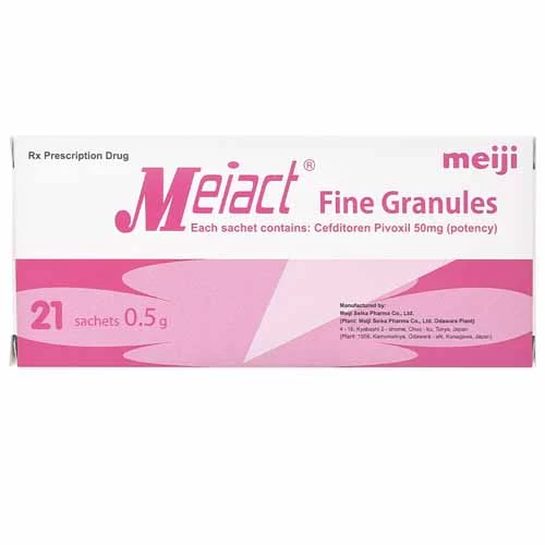 Meiact Fine Granules 50mg Meiji - Thuốc trị nhiễm khuẩn của Nhật