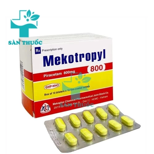 Mekotropyl 800mg - Thuốc điều trị các tổn thương não của Mekophar