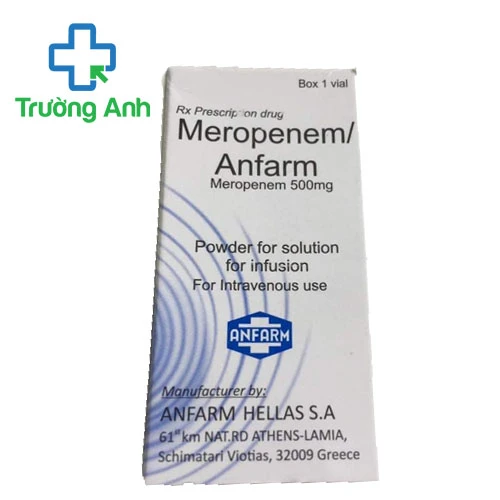 Meropenem Anfarm 500mg - Thuốc điều trị nhiễm khuẩn của Hy Lạp