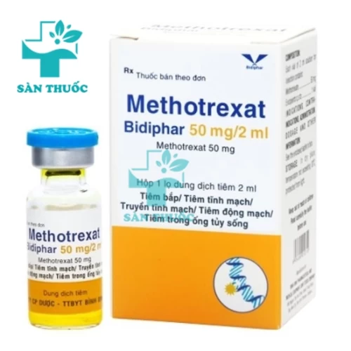 Methotrexat Bidiphar 50mg/2ml - Thuốc điều trị ung thư hiệu quả