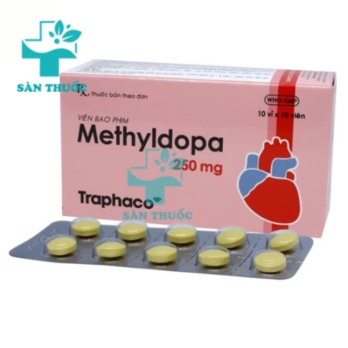Methyldopa 250mg Traphaco - Thuốc điều trị cao huyết áp hiệu quả