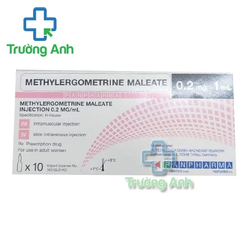 Methylergometrine Maleate 0.2mg/1ml - Thuốc trị chảy máu sau sinh