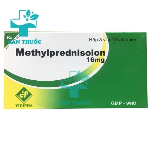 Methylprednisolon 16mg Vidipha - Thuốc chống viêm hiệu quả