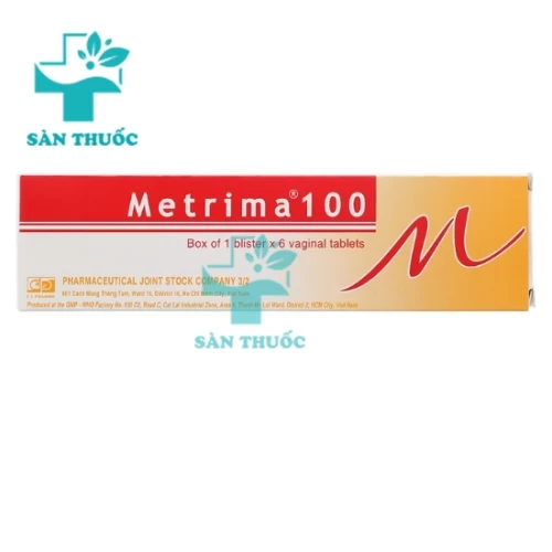 Metrima 100 - Thuốc đặt âm đạo điều trị viêm nhiễm của F.T.PHARMA