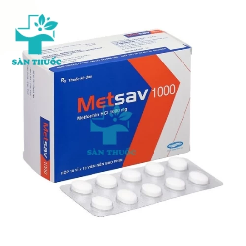 Metsav 1000 Savipharm - Thuốc trị đái tháo đường tuyp 2 hiệu quả