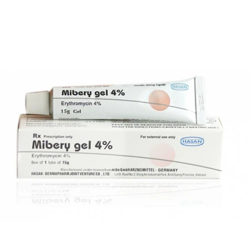 Mibery Gel 4% - Thuốc trị mụn trứng cá hiệu của của Hasan
