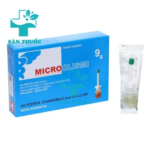 Microclismi 9g - Thuốc điều trị táo bón hiệu quả của Ý