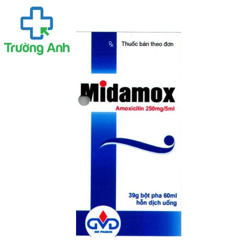 Midamox 250mg/5ml MD Pharco (lọ bột) - Thuốc trị nhiễm khuẩn