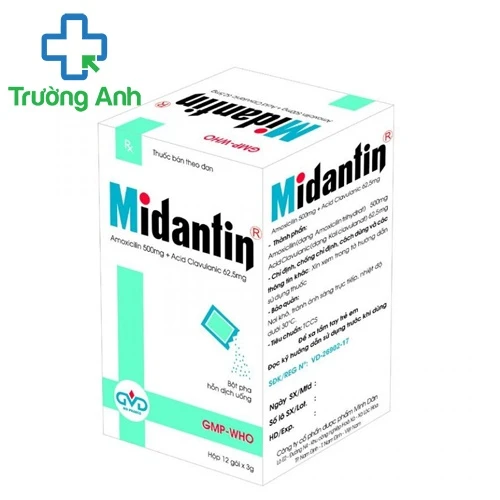 Midantin 500/62,5 MD Pharco - Thuốc điều trị nhiễm khuẩn