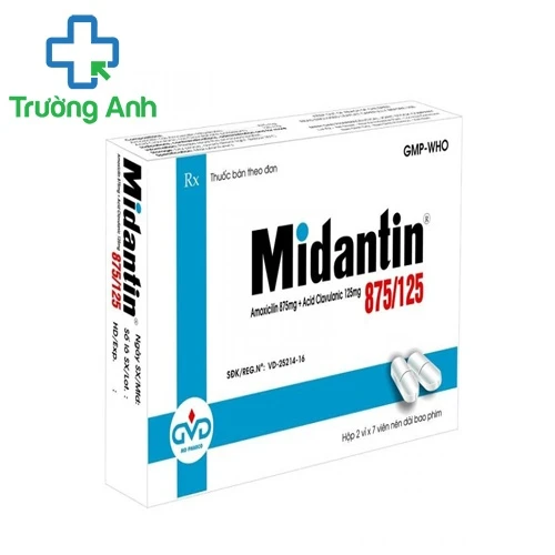 Midantin 875/125 MD Pharco - Thuốc trị nhiễm khuẩn hiệu quả