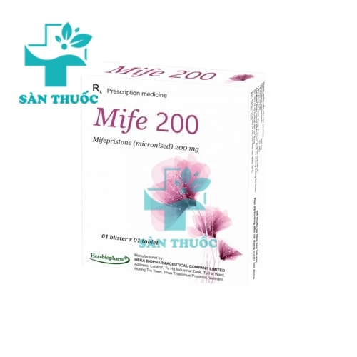 Mife 200 Herabiopharm - Thuốc kết thúc thai kỳ trong tử cung
