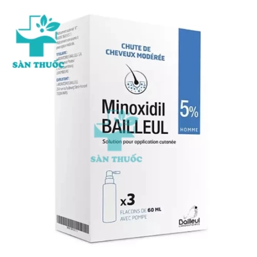 Minoxidil baileul 5% 60ml - Thuốc trị rụng tóc hiệu quả