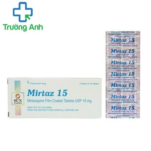 Mirtaz 15 Sun Pharma - Thuốc điều trị bệnh trầm cảm hiệu quả