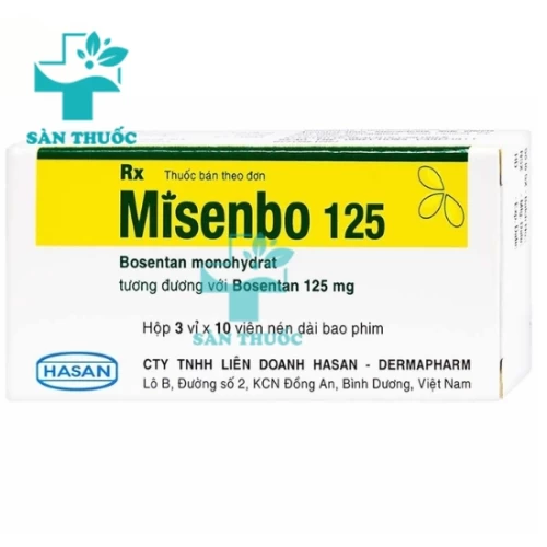 Misenbo 125 Hasan - Dermapharm - Giúp điều trị tăng huyết áp động mạch phổi