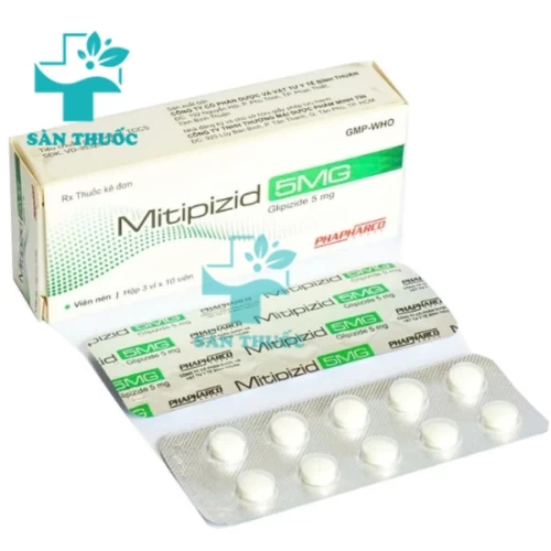 Mitipizid 5mg Phapharco - Thuốc trị đái tháo đường tuýp 2