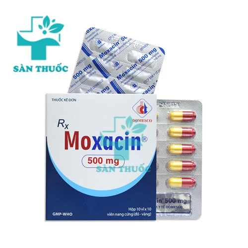 Moxacin 500mg - Thuốc điều trị nhiễm khuẩn hiệu quả của Domesco