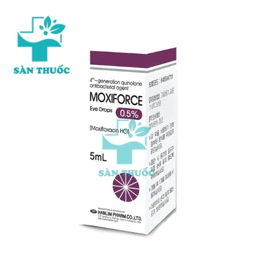 Moxiforce 5ml Hanlim - Thuốc điều trị nhiễm khuẩn mắt của Hàn