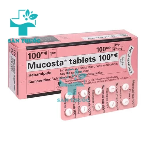 Mucosta 100mg - Thuốc điều trị viêm loét dạ dày cấp và mãn tính hiệu quả