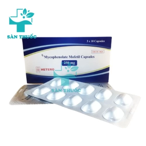 Mycophenolate Mofetil Capsules 250mg Hetero - Thuốc dự phòng thải ghép cấp