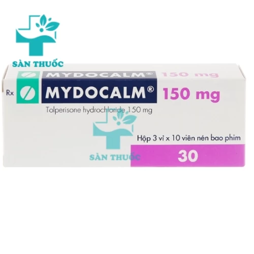 Mydocalm 150mg - Thuốc điều trị cơ cứng sau đột quỵ hiệu quả