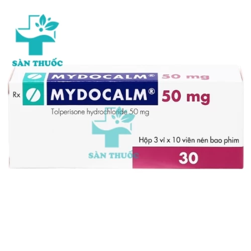 Mydocalm 50mg - Thuốc điều trị co cứng cơ sau đột quỵ hiệu quả