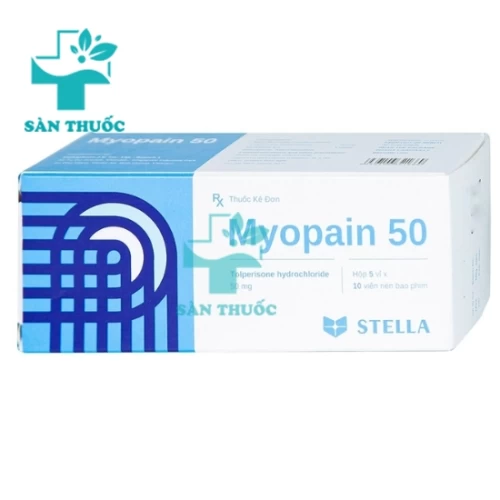 Myopain 50 Stella - Thuốc điều trị triệu chứng co cứng sau đột quỵ