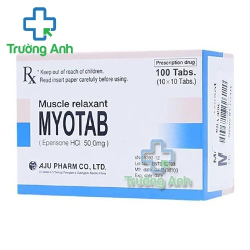 Myotab 50mg - Thuốc giúp phục hồi chức năng vận động hiệu quả