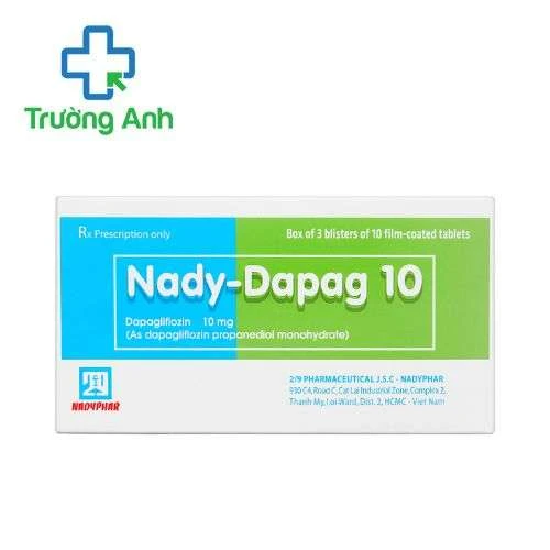 Nady-Dapag 10 Nadyphar - Thuốc điều trị đái tháo đường tuýp 2