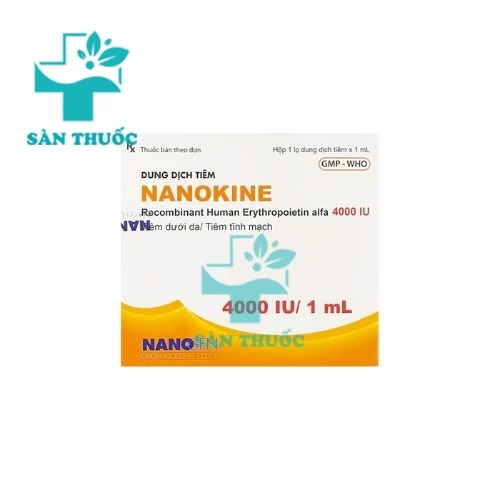 Nanokine 4000IU/0,5ml - Thuốc tiêm điều trị thiếu máu của Nanogen