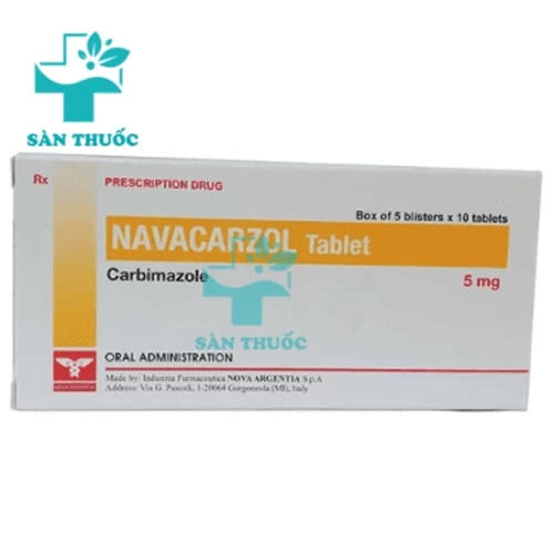 Navacarzol 5mg - Thuốc điều trị bệnh tuyến giáp hiệu quả