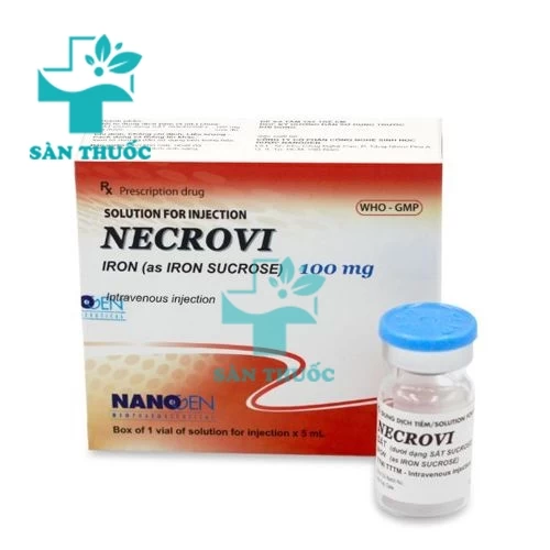 Necrovi 100mg - Thuốc tiêm bổ sung sắt nhanh chóng của Nanogen