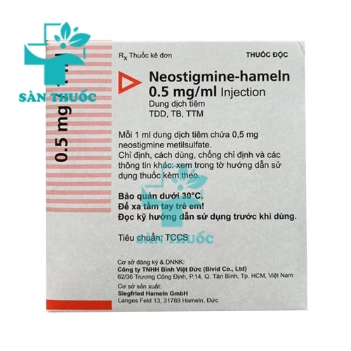 Neostigmine-hameln - Thuốc điều trị bệnh nhược cơ nặng hiệu quả