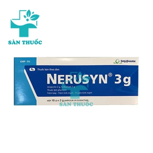 Nerusyn 3g - Thuốc điều trị nhiễm khuẩn hiệu quả của Imexpharm