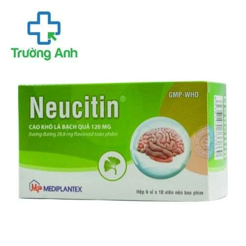 Neucitin 120mg Mediplantex - Hỗ trợ điều trị mất trí nhớ ngắn hạn