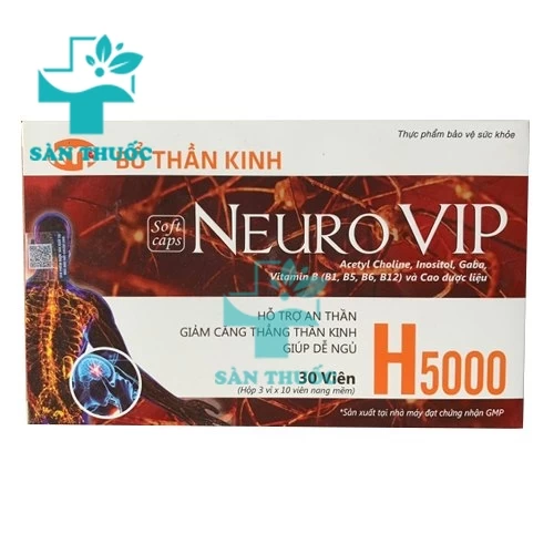 Bổ thần kinh H5000 Neuro Vip - Hỗ trợ điều trị suy nhược thần kinh