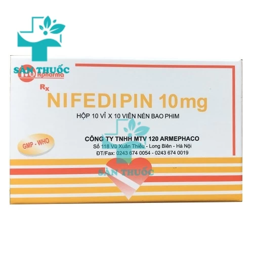 Nifedipin 10mg Armephaco - Thuốc điều trị tăng huyết áp hiệu quả