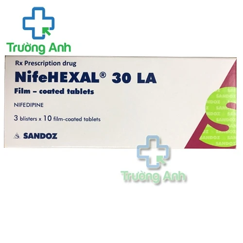 Nifehexal 30 LA - Thuốc trị cơn đau thắt ngực hiệu quả